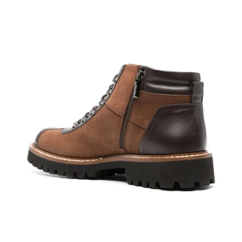 Pollini Ankle Boots Men Tan-3