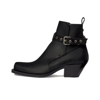 VERSACE Ankle Boots Men's Black