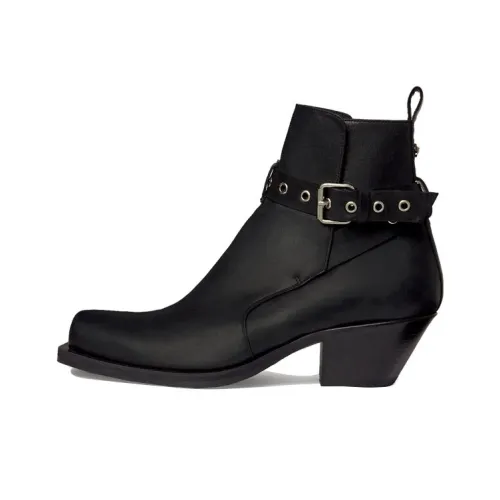 VERSACE Ankle Boots Men's Black