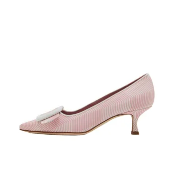 MANOLO BLAHNIK Maysalepump Slim Heel High Heels 5cm Women's Pink