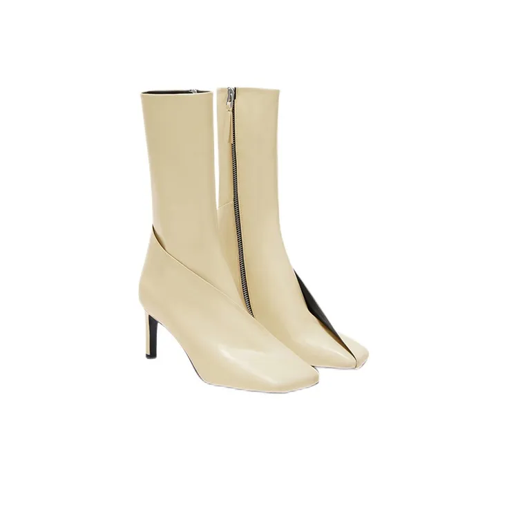 JIL SANDER Ankle Boots Women's Beige-2