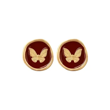 FEO Alloy Stud Earrings Women's
