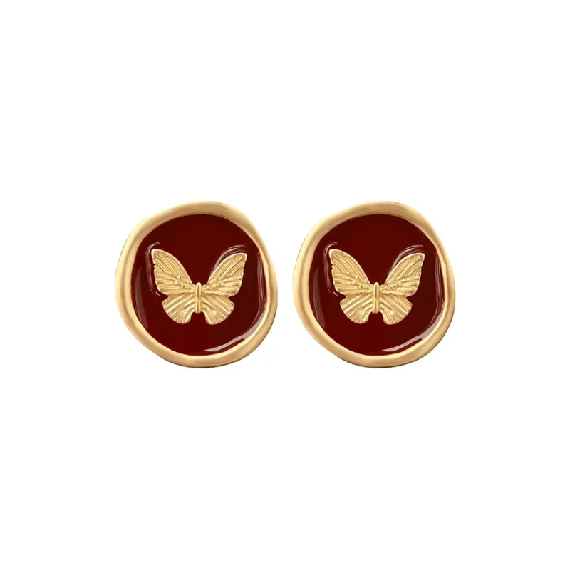 FEO Alloy Stud Earrings Women's-0
