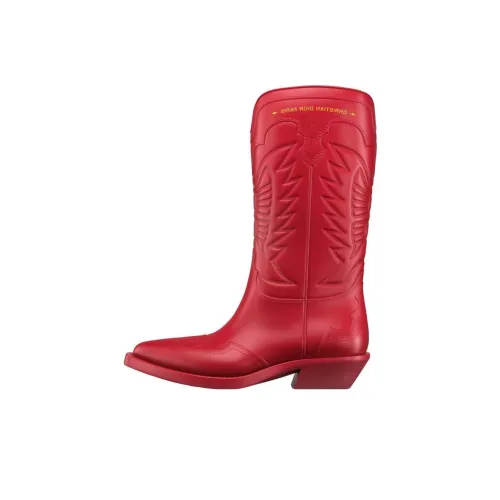 DIOR Ankle Boots 4.5cm Women's Red