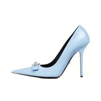 VERSACE Gianni Ribbon 120mm Leather Pumps