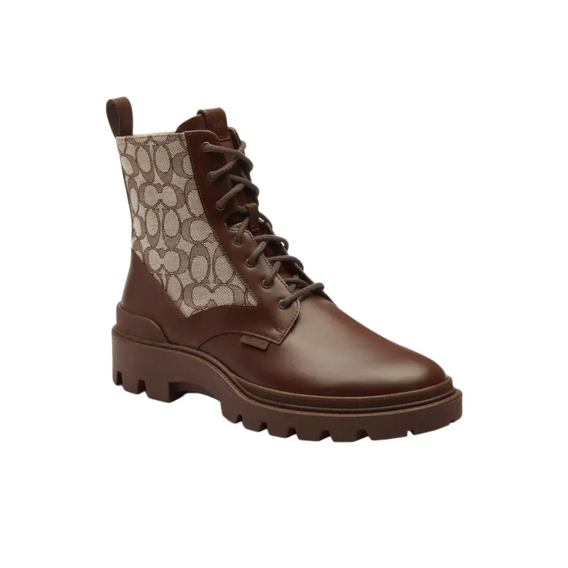 COACH Charlie Short Martin Boot Men's Brown-2