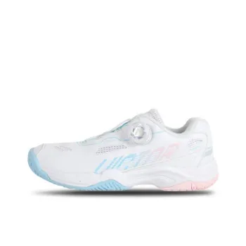 VICTOR Anti Slip Wear Resistant Low Top Badminton Shoes Unisex White Blue