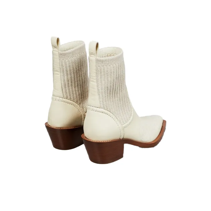 Chloe Nellie Ankle Boots 6cm Women's Beige-4