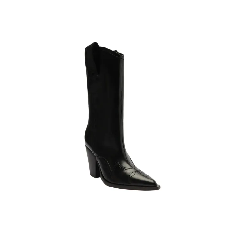 Schutz Cano Alto Ankle Boots 9cm Women's Black-2