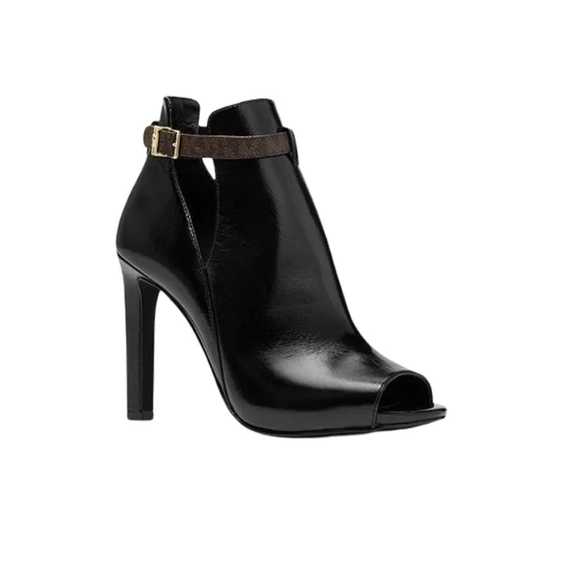 MICHAEL KORS Lawson Slim Heel Ankle Boots Women's Black-2