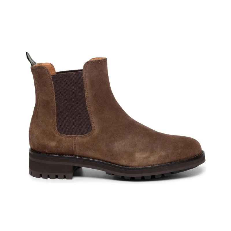 Polo Ralph Lauren Bryson Short Chelsea Boots 4cm Men's Brown-1
