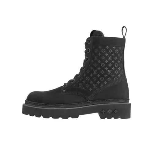 LOUIS VUITTON Ranger Ankle Boots Men's Black