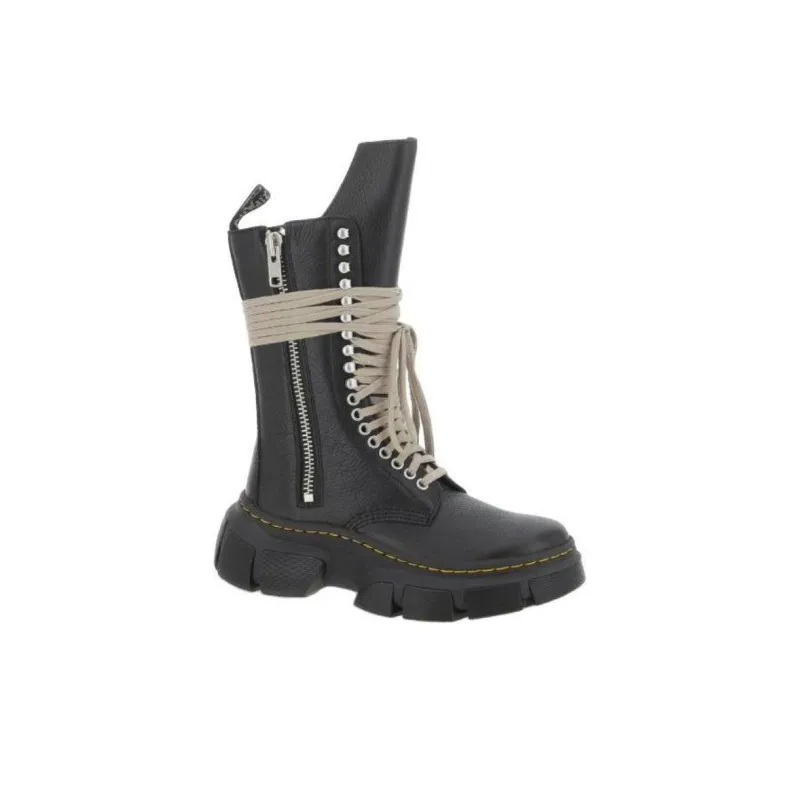 DR. MARTENS x RICK OWENS/RO Short Martin Boot Women's Black-2