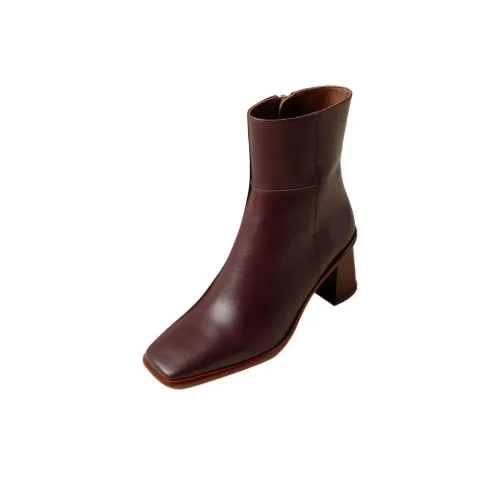 ALOHAS Ankle boots Silver 7.5cm Women's Brown