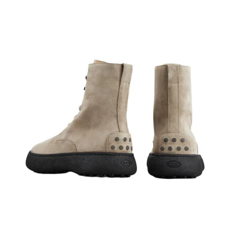 TOD'S Winter Lace Up Ankle Boots-3