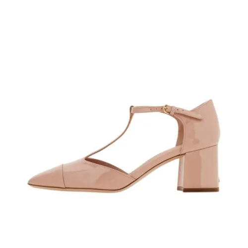 FERRAGAMO Block Heel High Heels 6cm Women's Pink