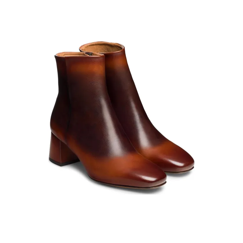 Magnanni Arlyne Ankle Boots 6cm Women's Red Brown-2