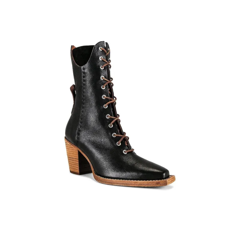 FREE PEOPLE Ankle Boots 7.5cm Women's Black-1