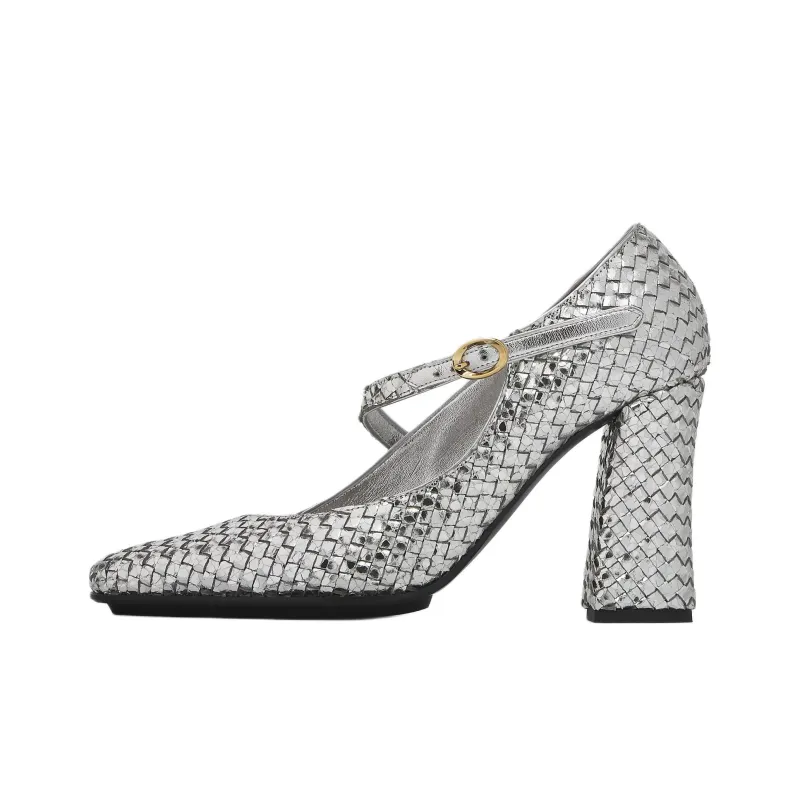 Bottega Veneta Step Square Toe Pumps-0