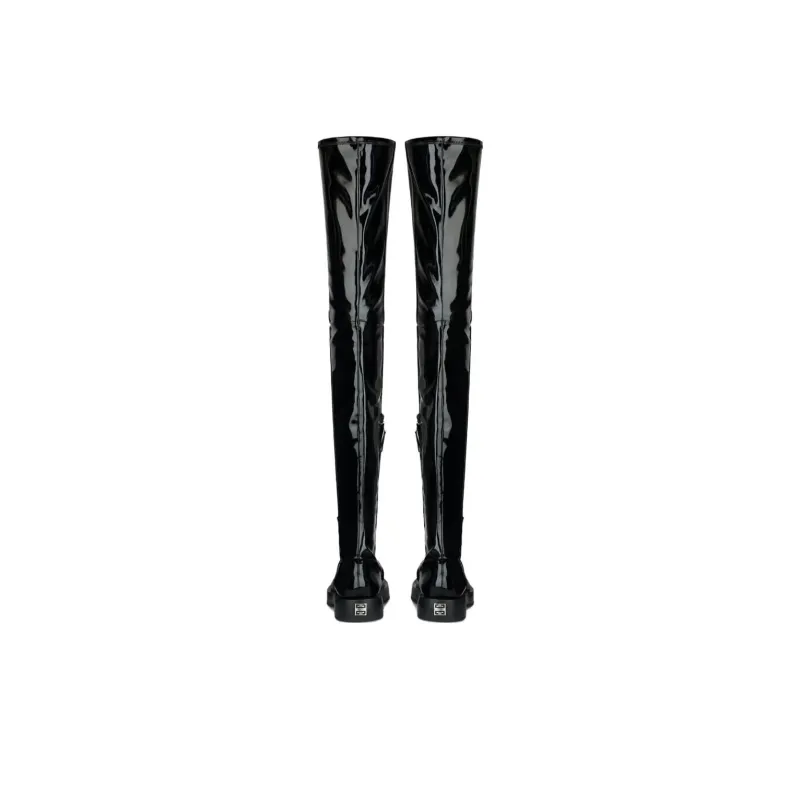 Givenchy Women's Squared Thigh Boot 'Black'-4