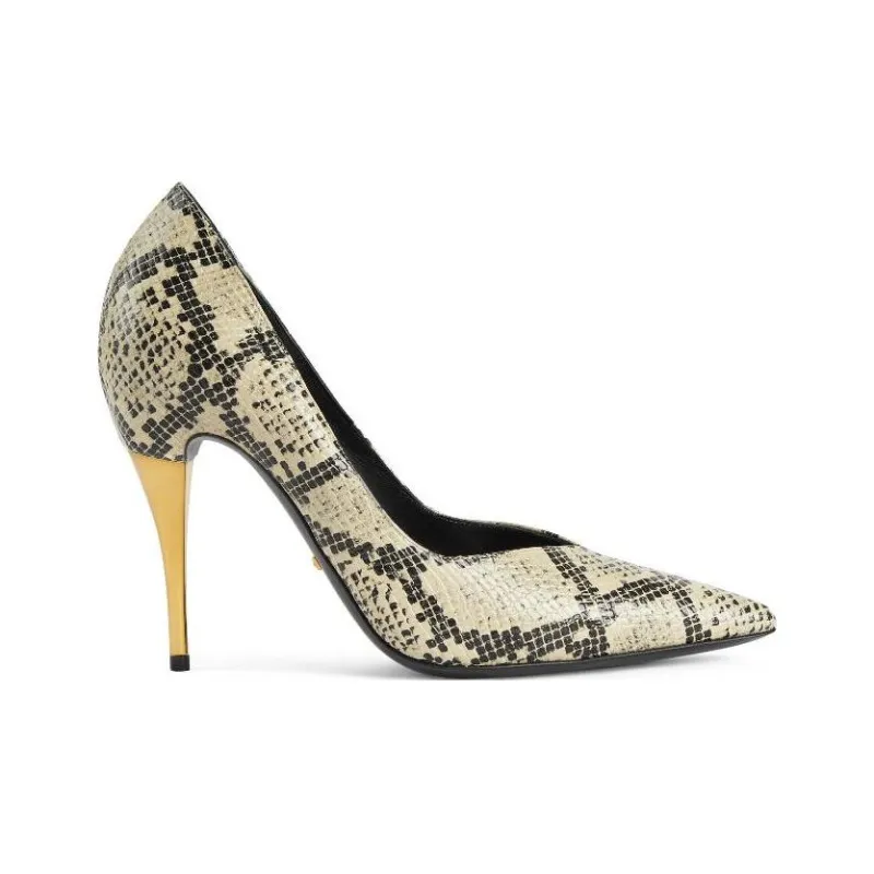 GUCCI Python Print 105mm Pumps-1