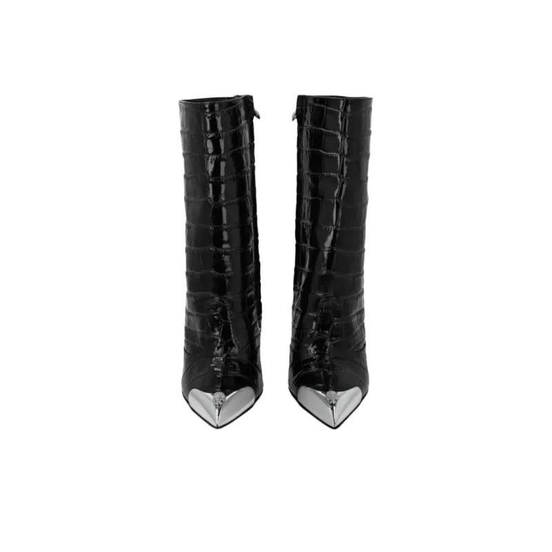 PHILIPP PLEIN Ankle Boots 12cm Women's Black-5