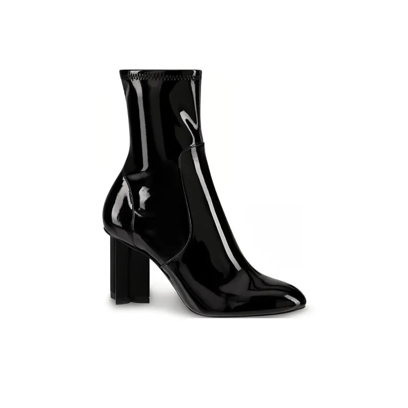 LOUIS VUITTON Silhouette Ankle Boots Women's Black-1