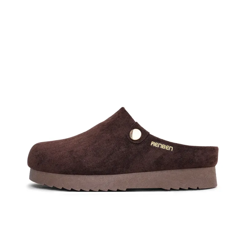 Humanism 1986 Multi Layer Sole Closed Toe Slippers Women's-0