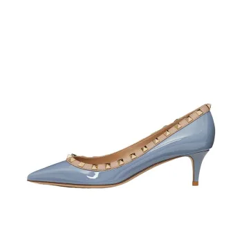 Valentino Rockstud Slim Heel High Heels 5cm Women's Blue