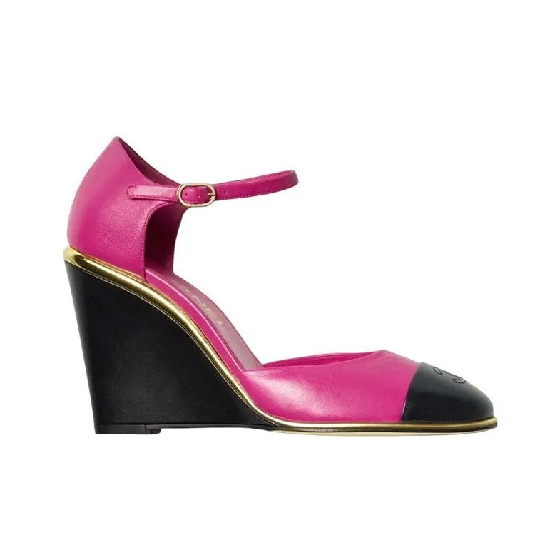 CHANEL High Heels Women's Peach Pink-1
