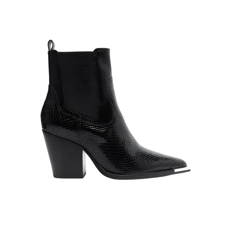 Schutz Short Chelsea Boots Women's Black-1