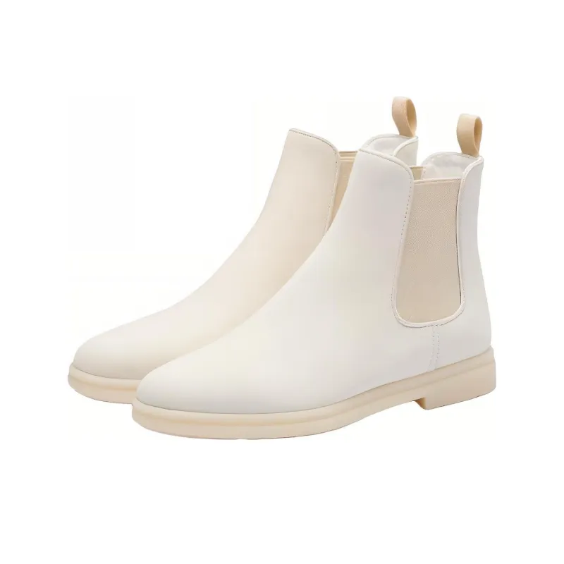 CHURCH'S Short Chelsea Boots Women's White-4