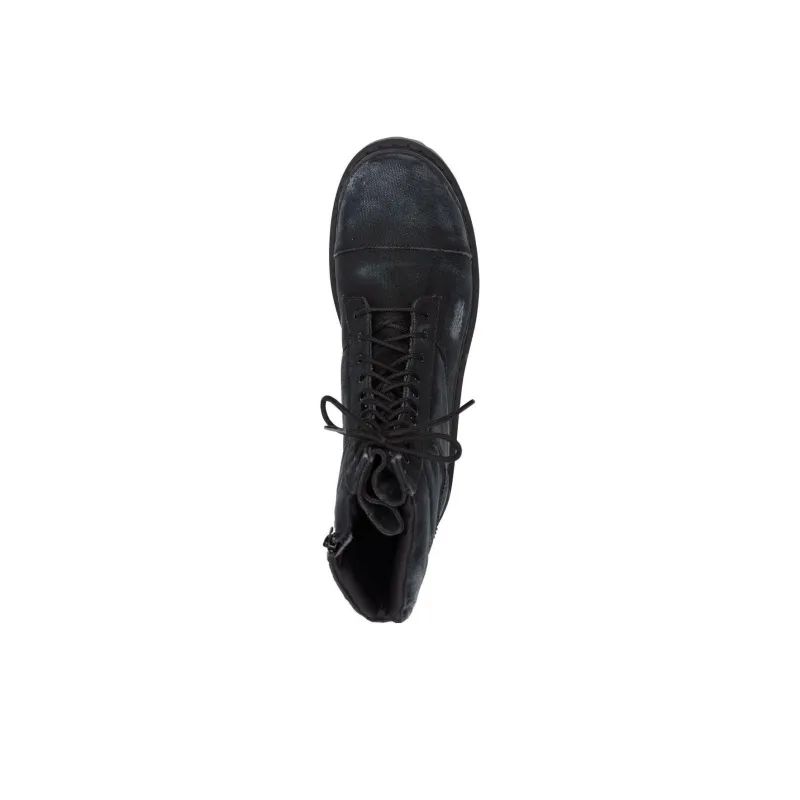 Balenciaga Combat Strike Boots 'Washed Black Cotton'-3
