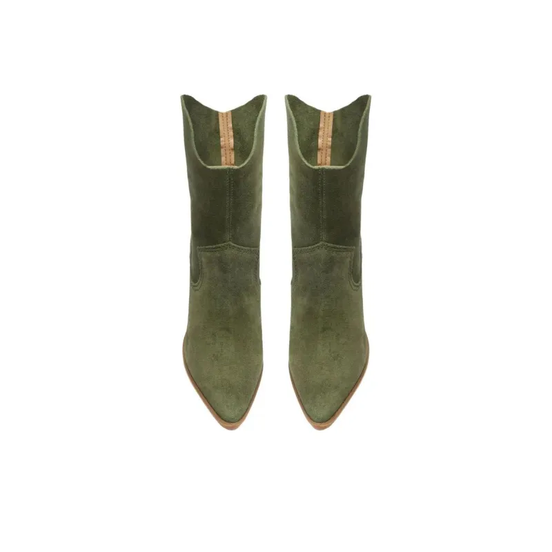 Schutz Tessie Ankle Boots 7cm Women's Green-4