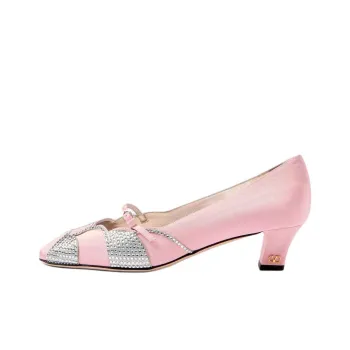 Valentino BOWOW GARAVANI Spool Heel High Heels 4.5cm Women's Pink