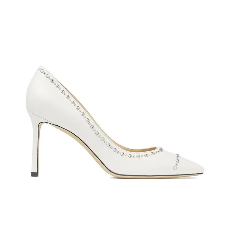 Jimmy Choo Romy High Heels Women's White-1