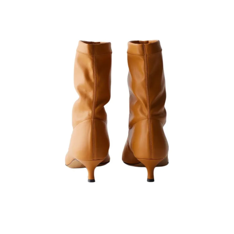 TIBI Caden Ankle Boots Women's Light Brown-4
