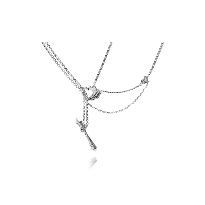 Ah Bo Ci De 925 Sterling Silver Necklaces Unisex-1