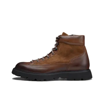 DOUCAL'S Panelled Lace up Ankle Boots