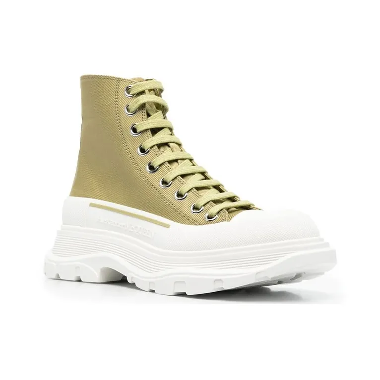Alexander McQueen Tread Slick Boots 'Olive Green' Women's-1