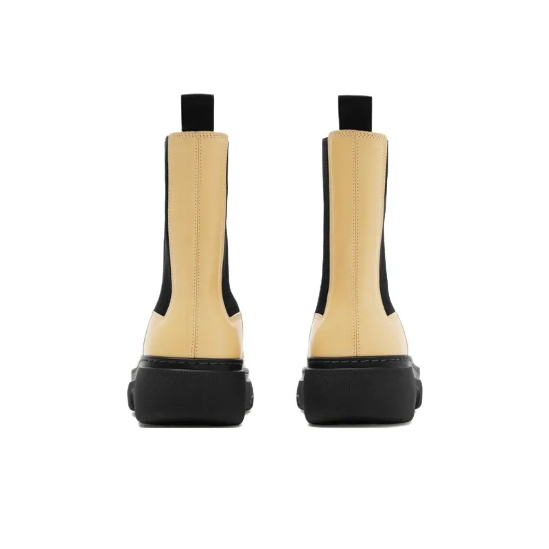 Burberry Creeper Leather Chelsea Boots-4