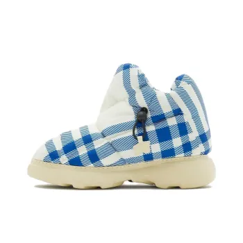 Burberry Checked Drawstring Padded Boots