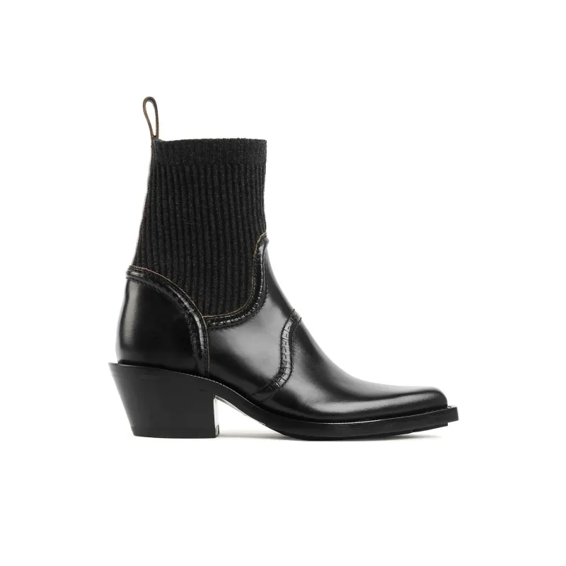 Chloé Nellie Knit-detail Boots-1