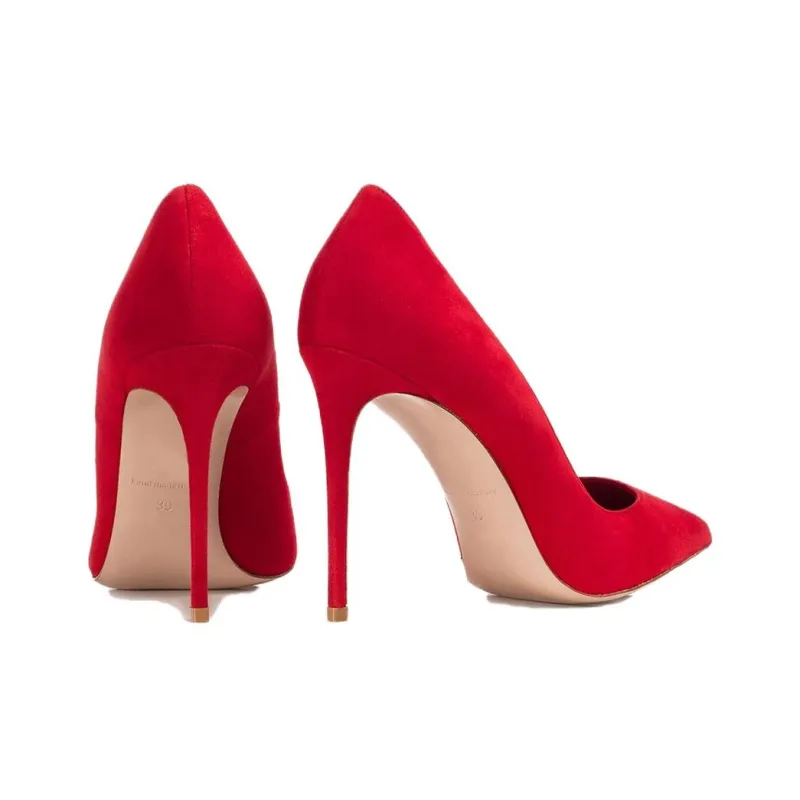 Le Silla Eva Slim Heel High Heels 10cm Women's Red-4