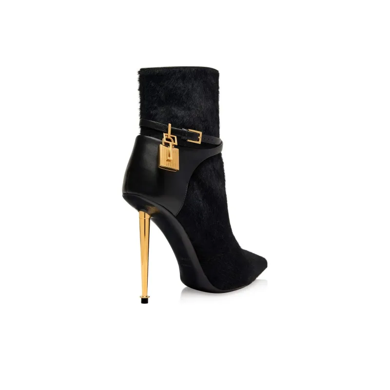 TOM FORD Ankle Boots 10.5cm Women's Black-3