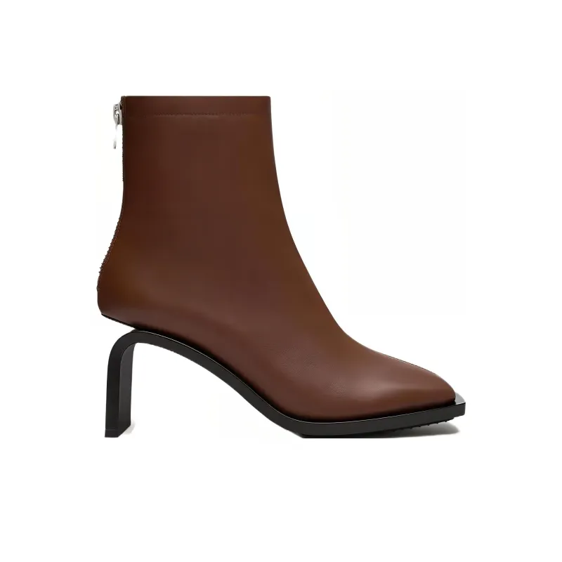 Courrèges Stream Leather Ankle Boots-1