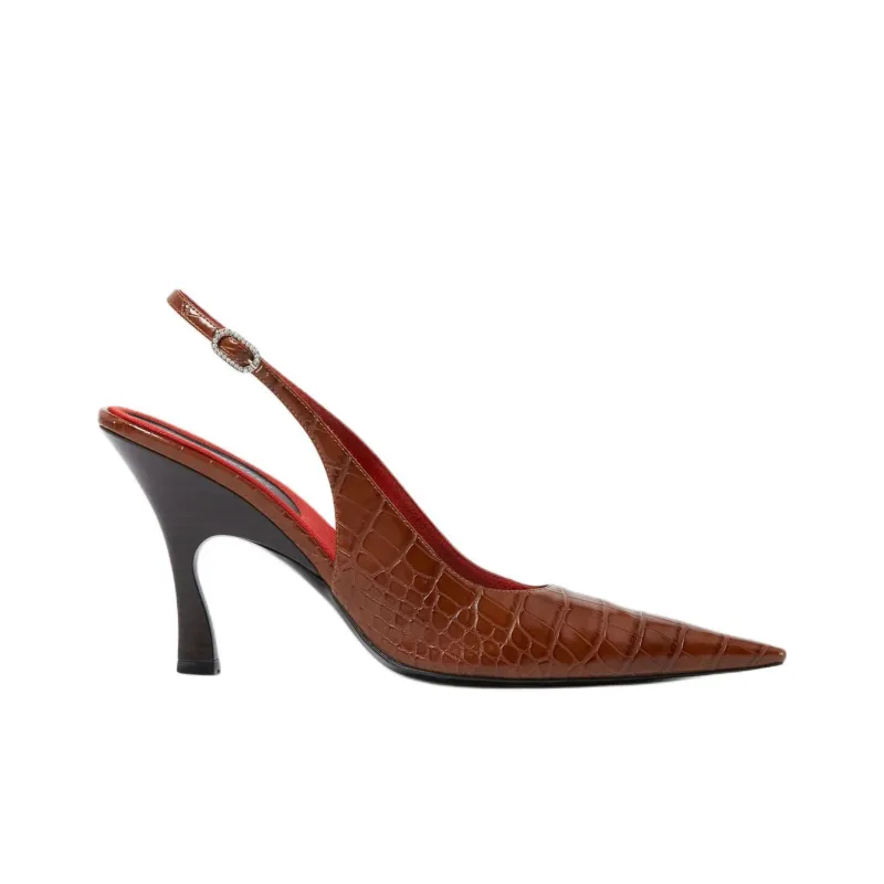 Stella McCartney Elsa Spool Heel High Heels 9cm Women's Brown-1