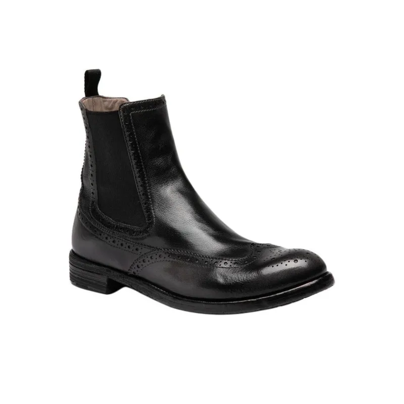 Officine Creative Lexikon 151 Short Chelsea Boots 3cm Women's Black-2