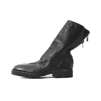 GUIDI Zip fastening Leather Ankle Boots