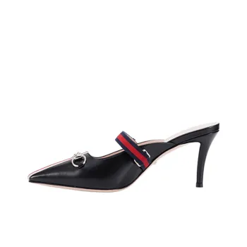 GUCCI Sylvie Slim Heel High Heels 8cm Women's Black